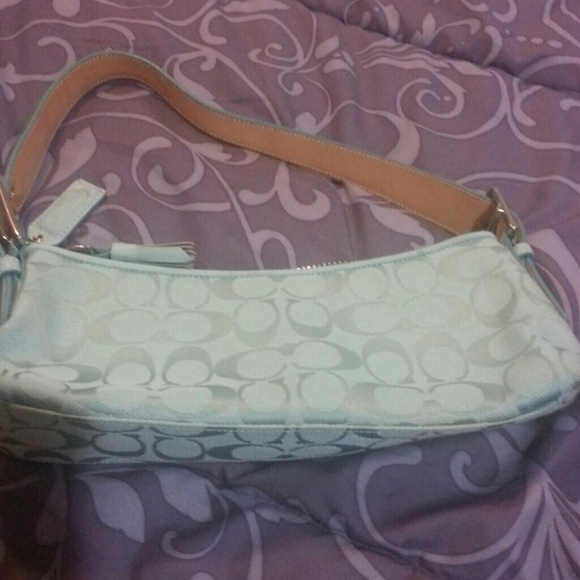 Blue coach purse - Picture 1 of 1