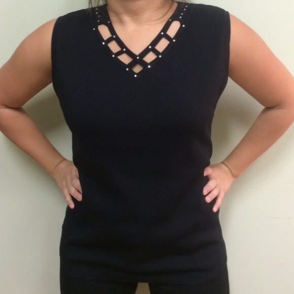 Black tank top