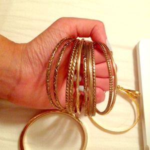 Gold bracelets