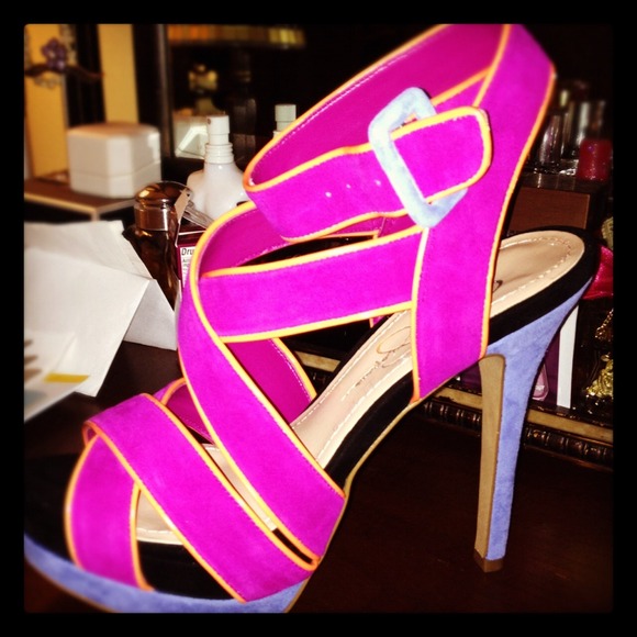 Jessica Simpson Evangela color block sandals - Picture 4 of 4