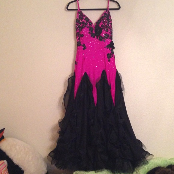 Acapulco Paradiso Pink Ballroom Dancing Dress