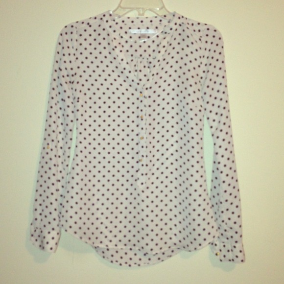 Vintage polka dot blouse