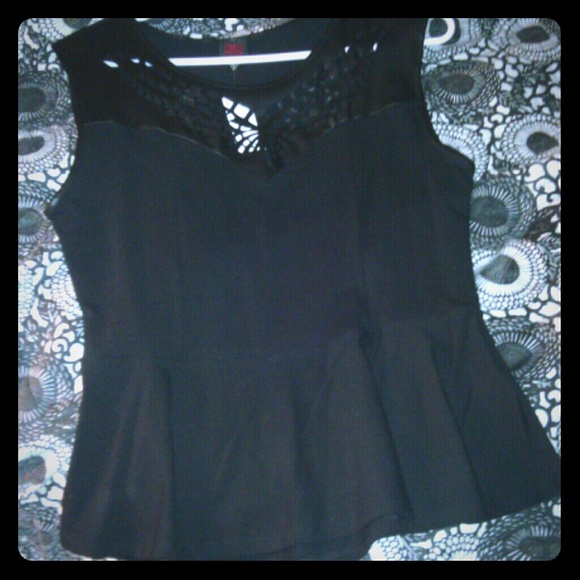 Black Peplum