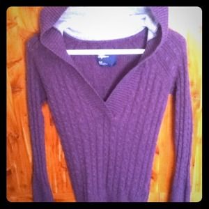 American Eagle Purple Hooded Sweatshirt