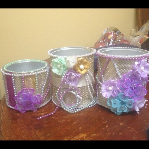 Handmade brush and makeup holders/organizer