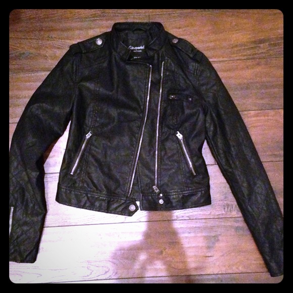 NWOT Faux Leather Moto Jacket