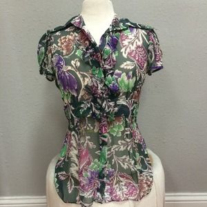 DIANE VON FURSTENBERG Button Up Top DIANE VON FURSTENBERG Button Up Top