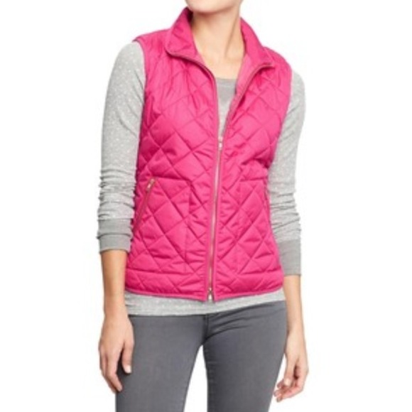 Old Navy Pink Quilted Vest