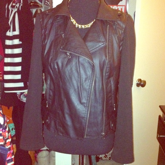 Topshop Outerwear - Topshop faux leather jacket
