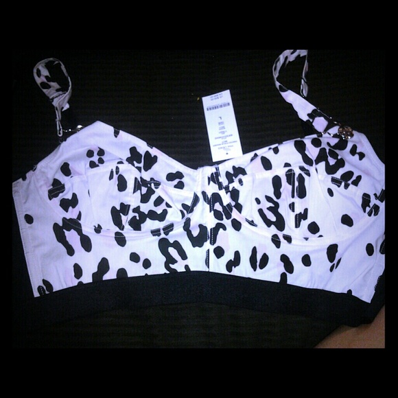Bebe bustier cropped top