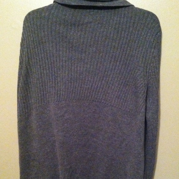 Charcoal gray cascading cardigan! - Picture 3 of 4