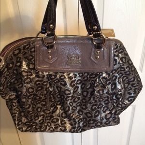 Coach leopard purse