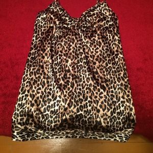 Leopard print night gown