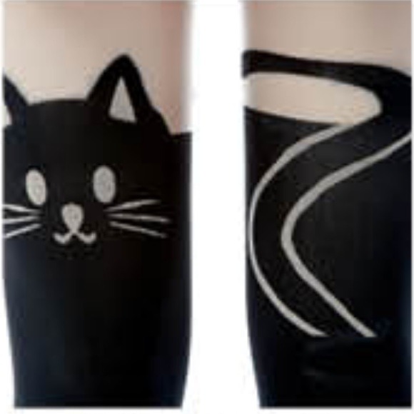 🚫SOLD OUT🚫Gorgeous Black Cat Tights - Picture 3 of 3