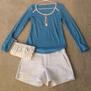 HP! Baby blue Pointelle Henley