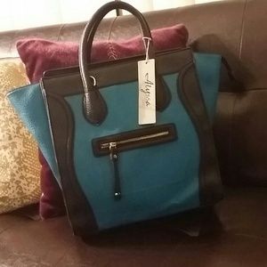 REDUCED! ! Blue Celine style purse