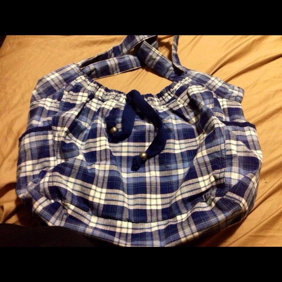 Blue American eagle bag