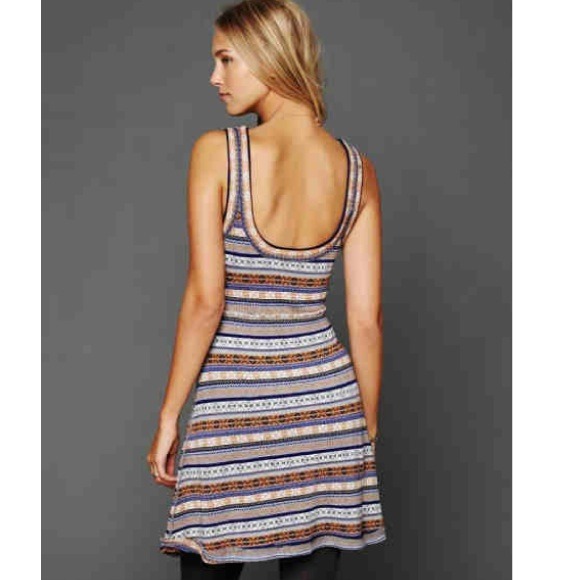 SOLD Free people fit and flare fairisle dress. - Picture 3 of 4