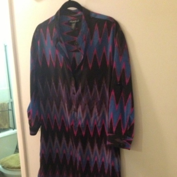 Kenneth cole chevron dress