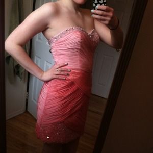 Pink Dress with Sequin Detail