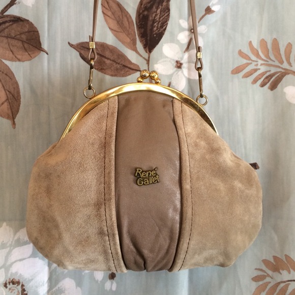Rene' Gallet Handbags - RENE' GALLET RARE VINTAGE BAG. All LEATHER