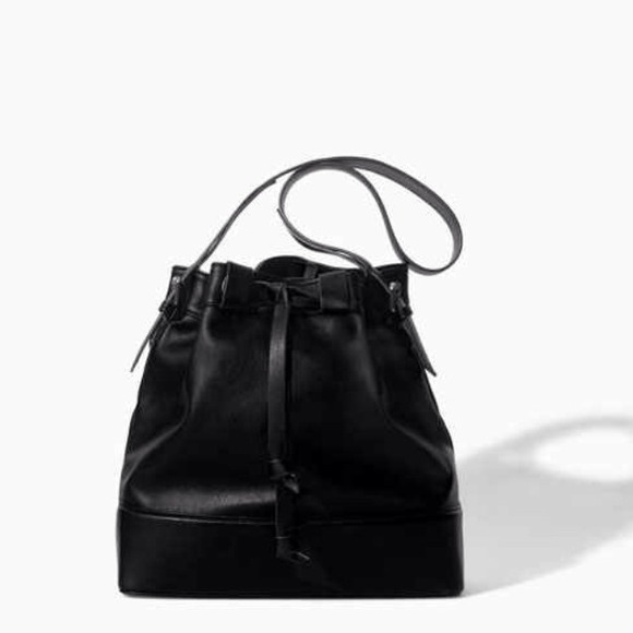 SOLD ✅ Zara Drawstring Bucket Bag