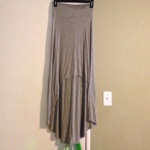 Heather grey high low maxi skirt. Size small.