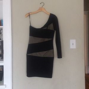 One armed mesh dress size medium. From nasty gal!