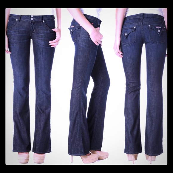 Hudson signature boot cut dark blue jeans (27)