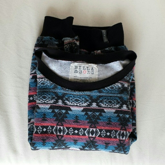 Billabong Sweaters - Tribal Print Sweatshirt