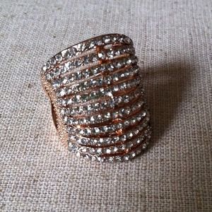 Crystal Rows Ring