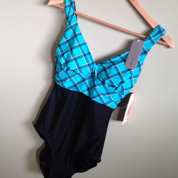 NWT$84 TROPICAL HONEY Slimming 1 Pc Swimsuit sz 8