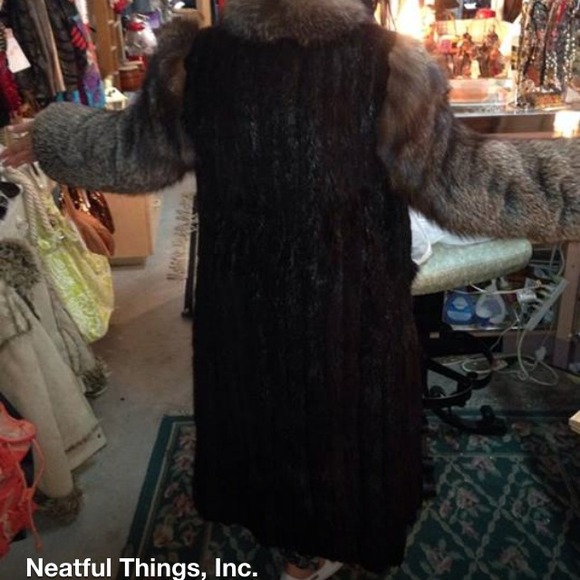 MAX ZELLER fur MINK & FOX amazing piece size 12 - Picture 2 of 4