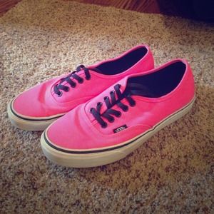 Neon pink vans!