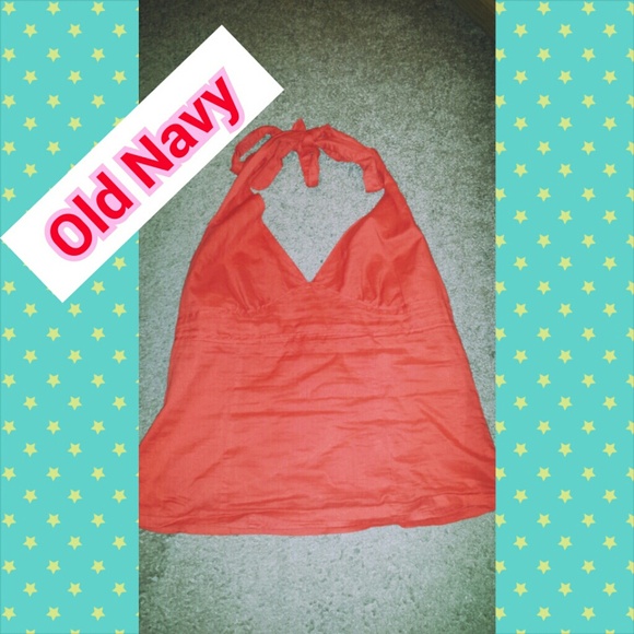 Red halter top