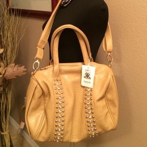 REDUCED!Faux leather beige hand bag