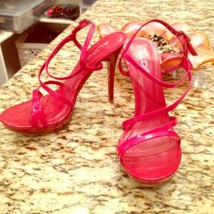 ALDO Red Strappy Heels