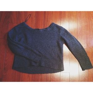 Charcoal grey H&M cropped sweater