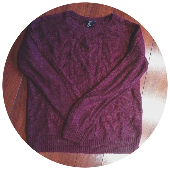 Burgundy H&M sweater