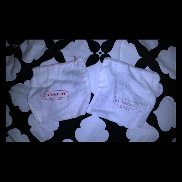 2 small Coach dust bags