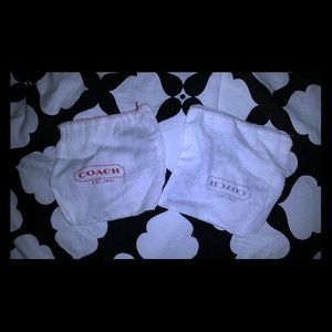 2 small Coach dust bags