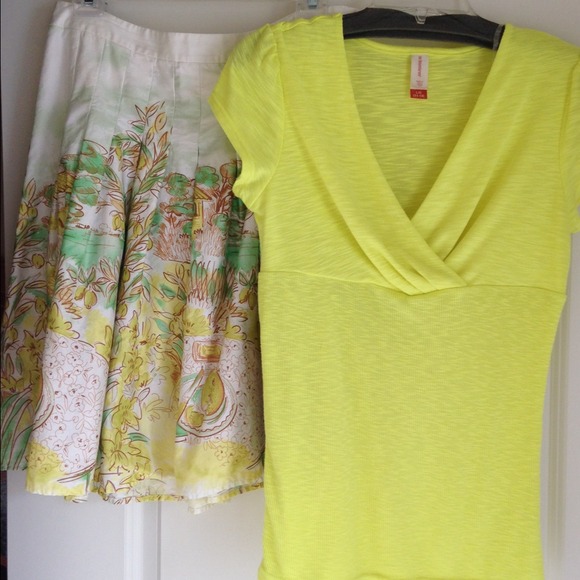 Yellow Top & Shirt