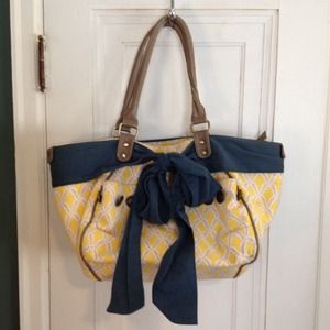 Deux Lux Bags - Deux Lux yellow print bag Deux Lux Bags - Deux Lux yellow print bag