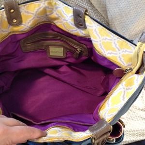 Deux Lux Bags - Deux Lux yellow print bag Deux Lux Bags - Deux Lux yellow print bag