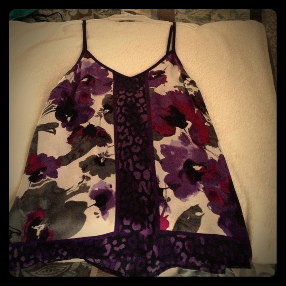 Express floral tank top