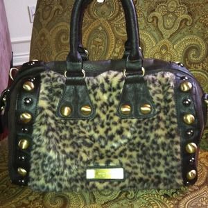 Fur studded Nicole Lee Purse