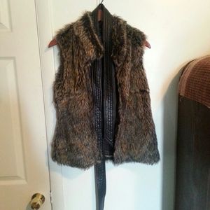 Faux fur vest