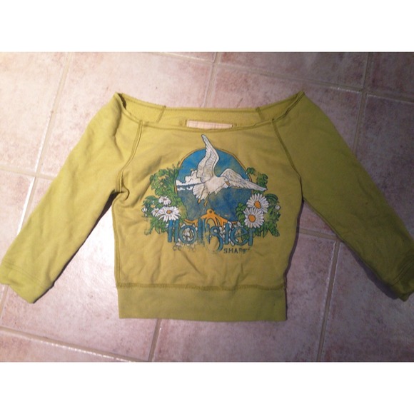 Hollister Cropped Quarter-Sleeve Sweater