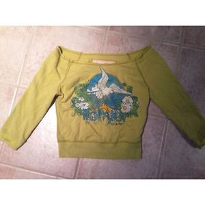 Hollister Cropped Quarter-Sleeve Sweater