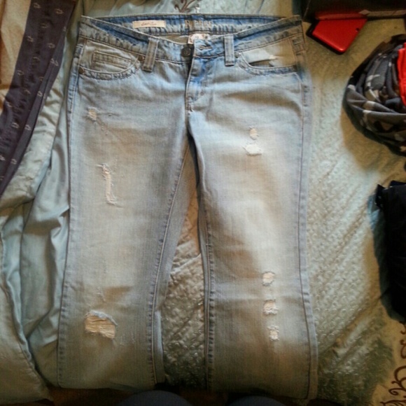 Faded denim